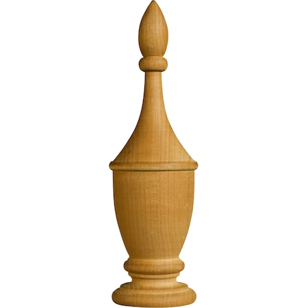 5 5/8 X 1 5/8 X 1 5/8 Narrow Coventry Bedpost Finial In Alder